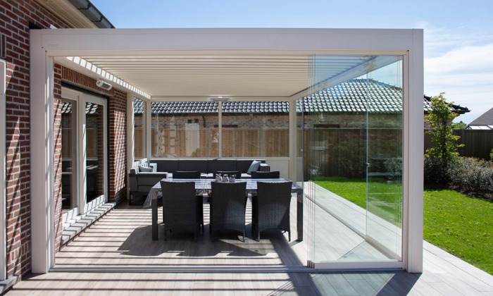glazen terrasoverkapping