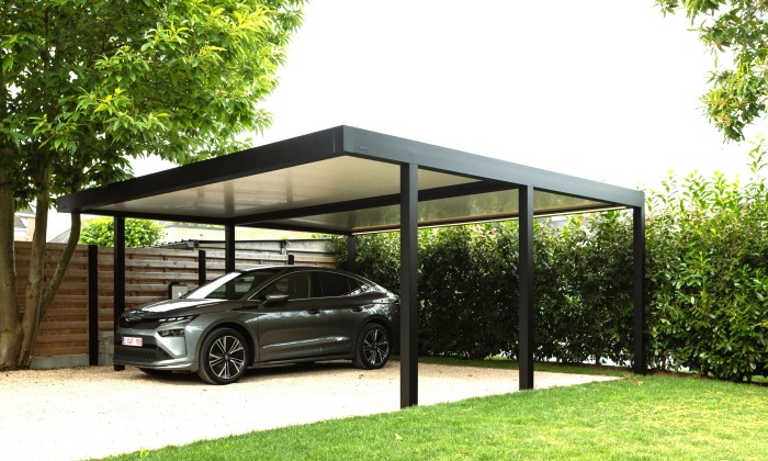 carport zwart Lendelede