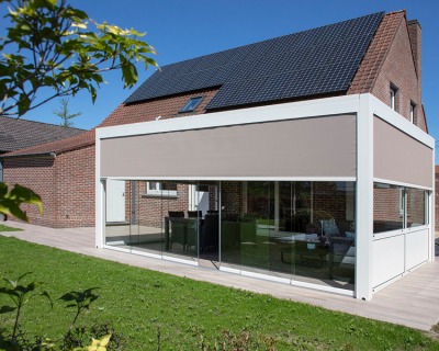 Brustor terrasoverkapping B200 ODL (gemotoriseerd lamellendak)