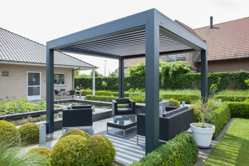 terrasoverkapping lamellendak