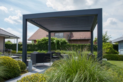 terrasoverkapping lamellendak