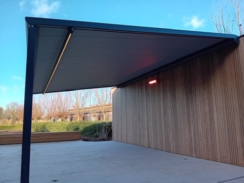 terrasoverkapping of pergola in Wevelgem