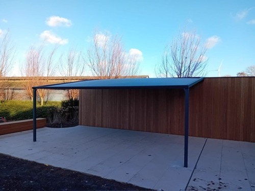 terrasoverkapping of pergola in Wevelgem