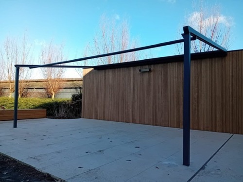 terrasoverkapping of pergola in Wevelgem