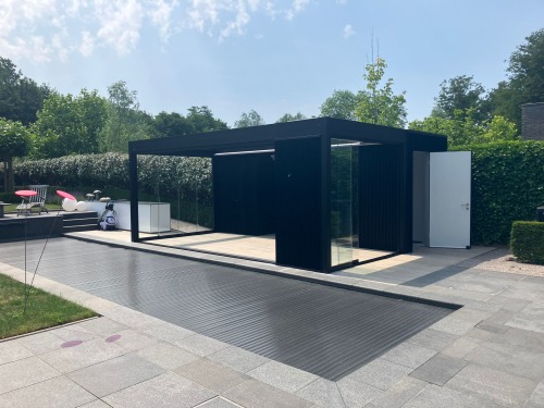Brustor terrasoverkapping B600: locatie Marke (Kortrijk)