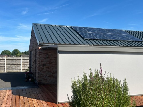 pergola terrasoverkapping Brustor B128 in Brugge (Waarmaarde)
