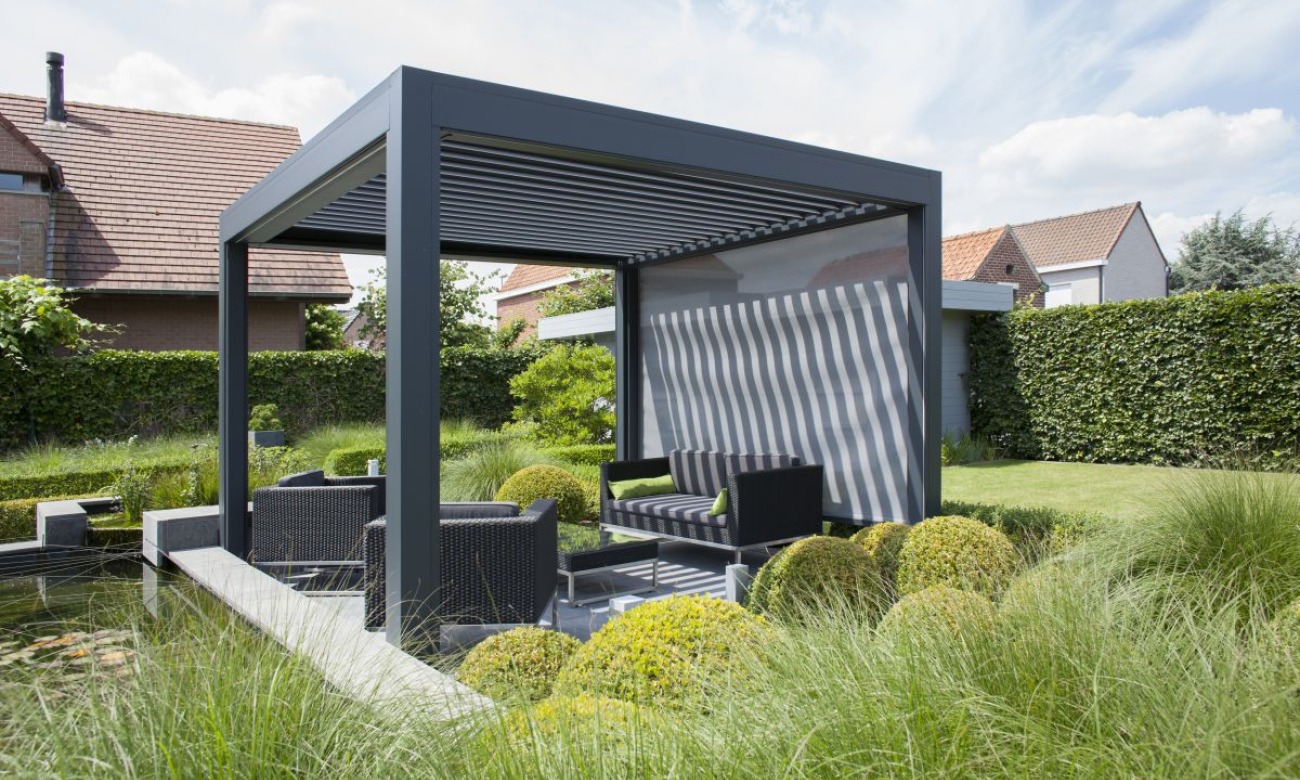Zonwering met een terrasoverkapping van Brustor