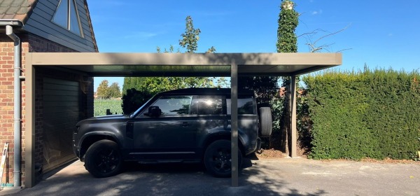 carport en pergola in Gits